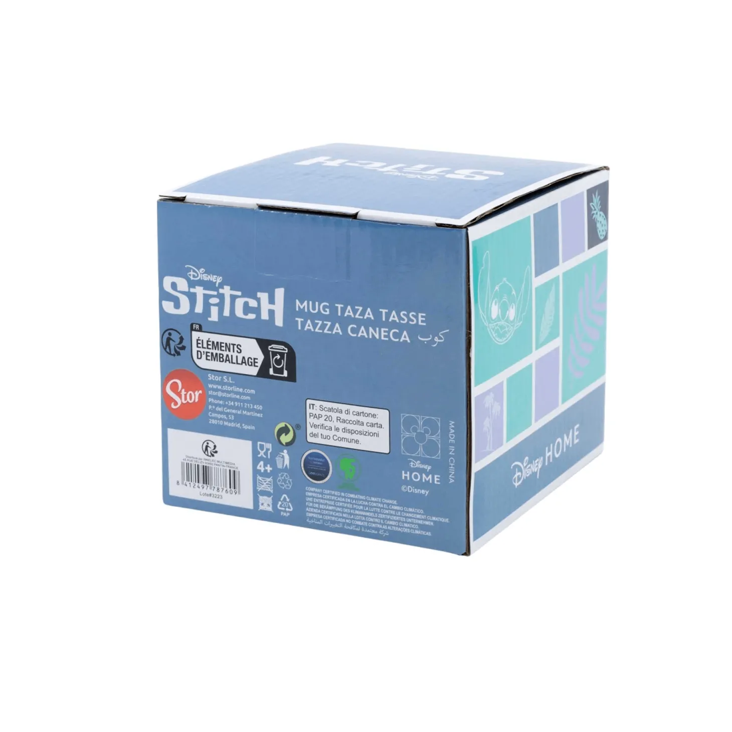 Taza de Cerámica 3D Stitch Piña