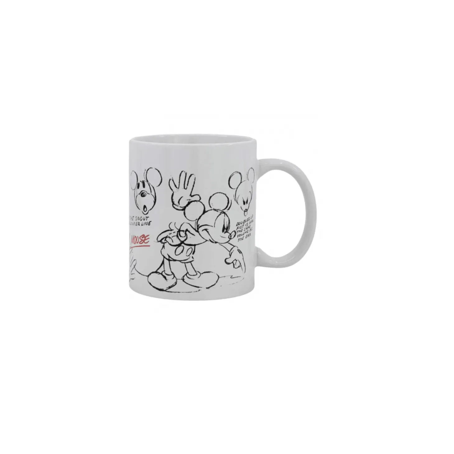 Taza de Cerámica Mickey Mouse Garabatos 325ml
