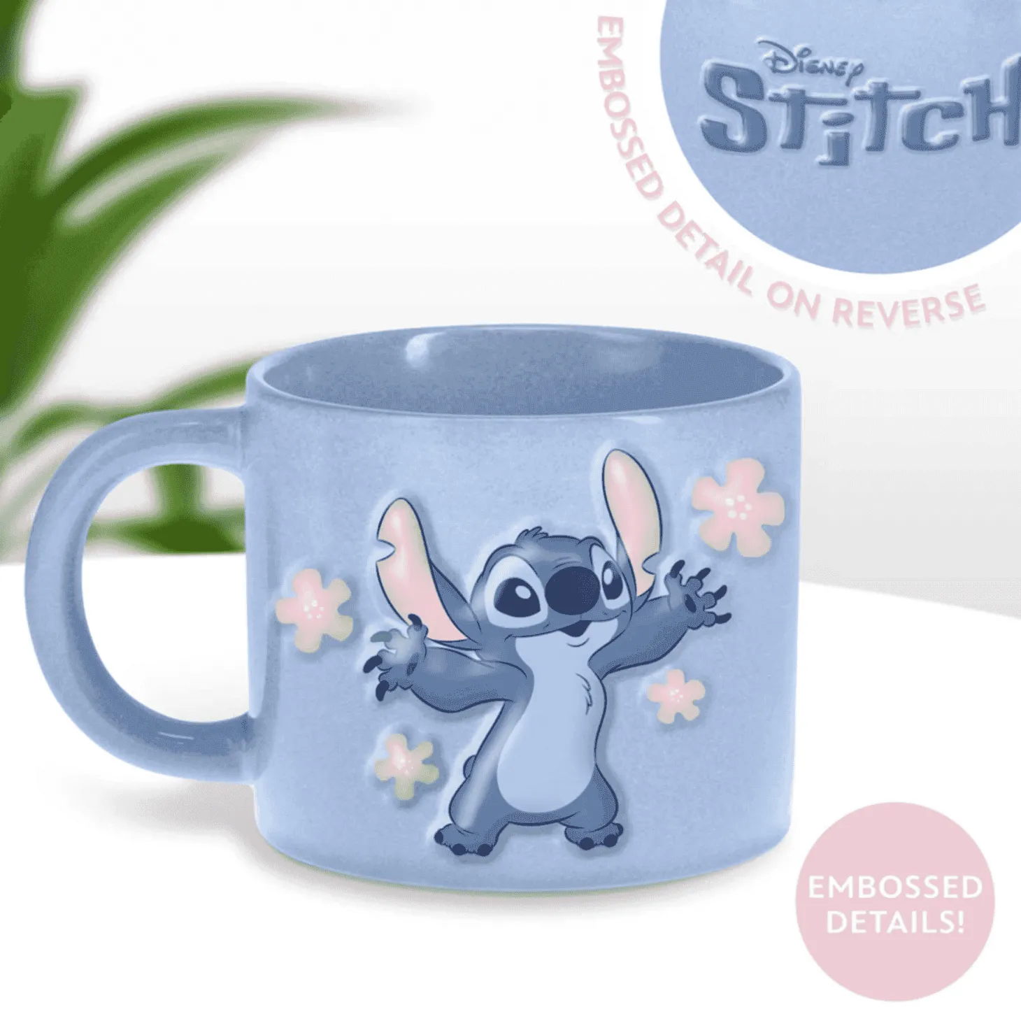 Taza de Cerámica Stitch Disney – Relieve 3D 250ml