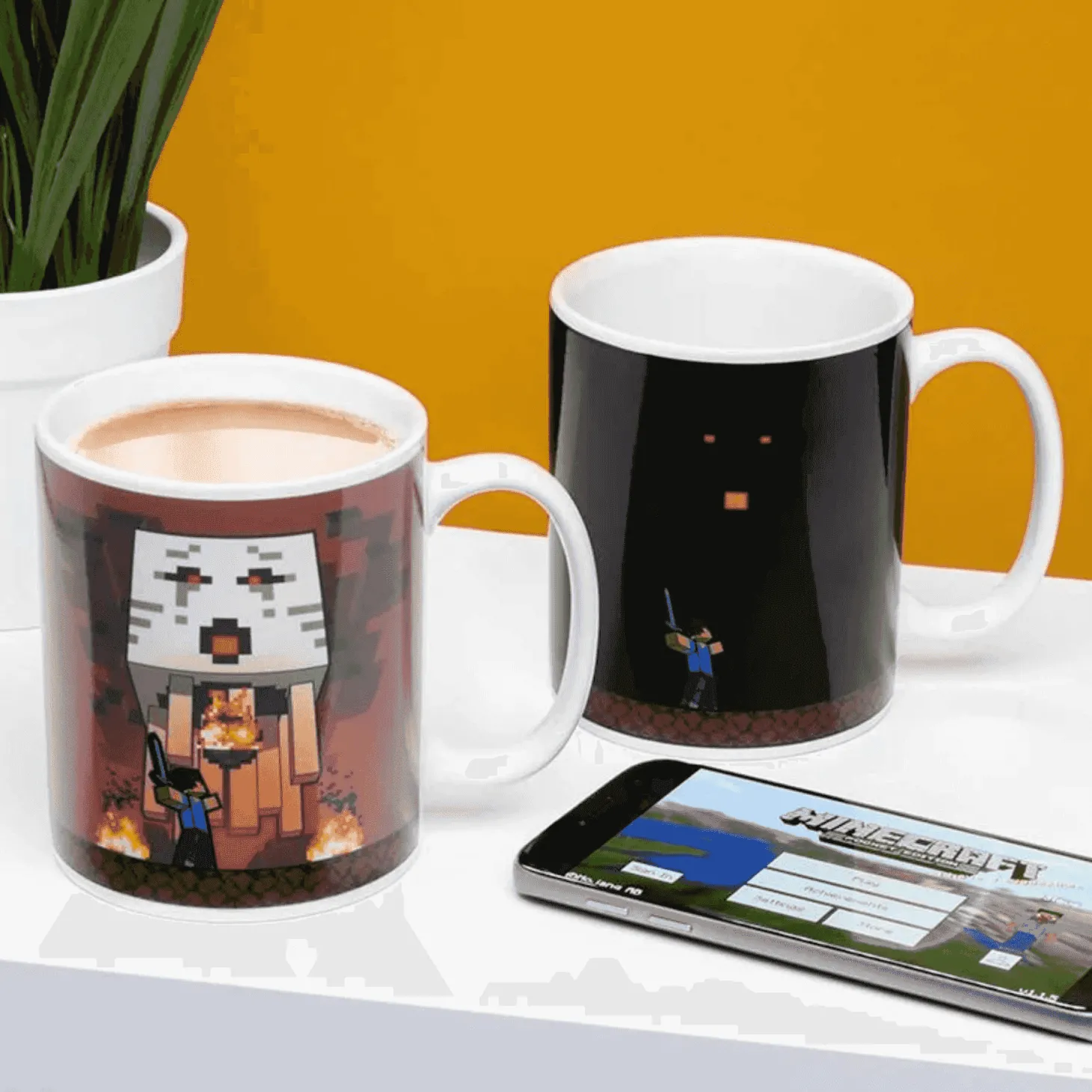 Taza Termosensible Minecraft Nether 300 ml