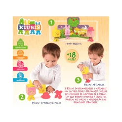 The Kiubis 3 Personajes La Pequeña Granja y Las Manzanas