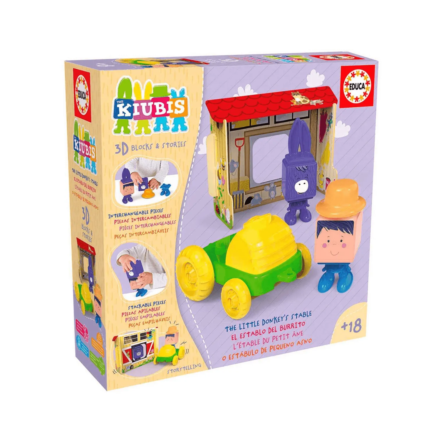 The Kiubis 2 Personajes y Tractor El Establo del Burrito