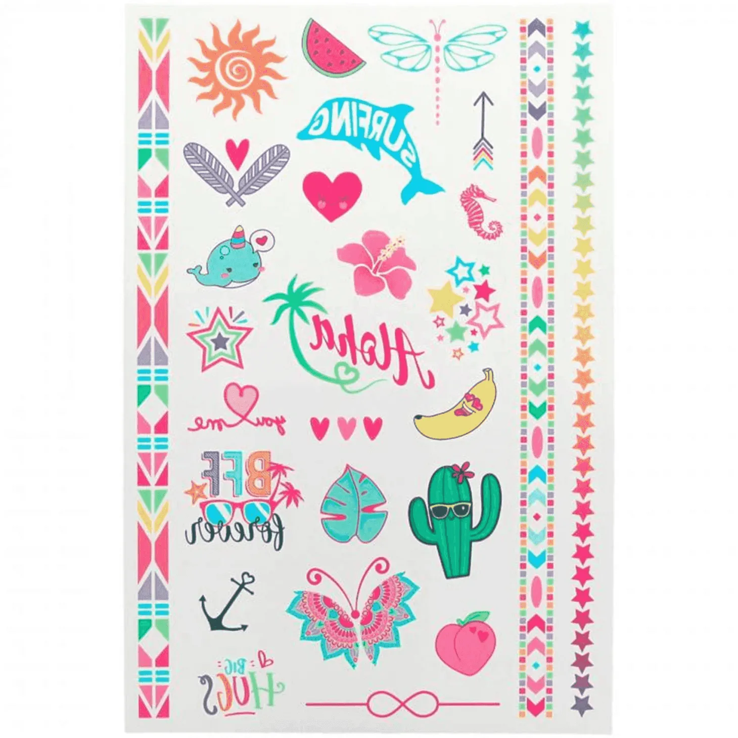 Top Model Tattoos Metallic