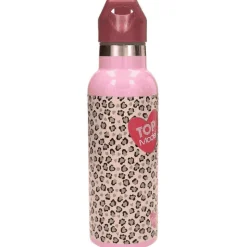 TOPModel Botella de Acero LEOHEART – 500 ml de Estilo Animal Print
