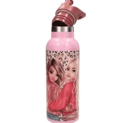 TOPModel Botella de Acero LEOHEART – 500 ml de Estilo Animal Print