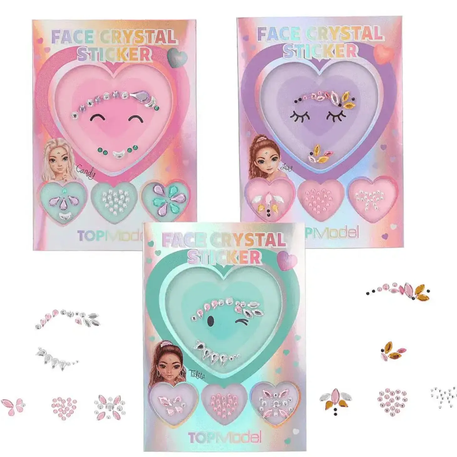TOPModel brillantes faciales adhesivos