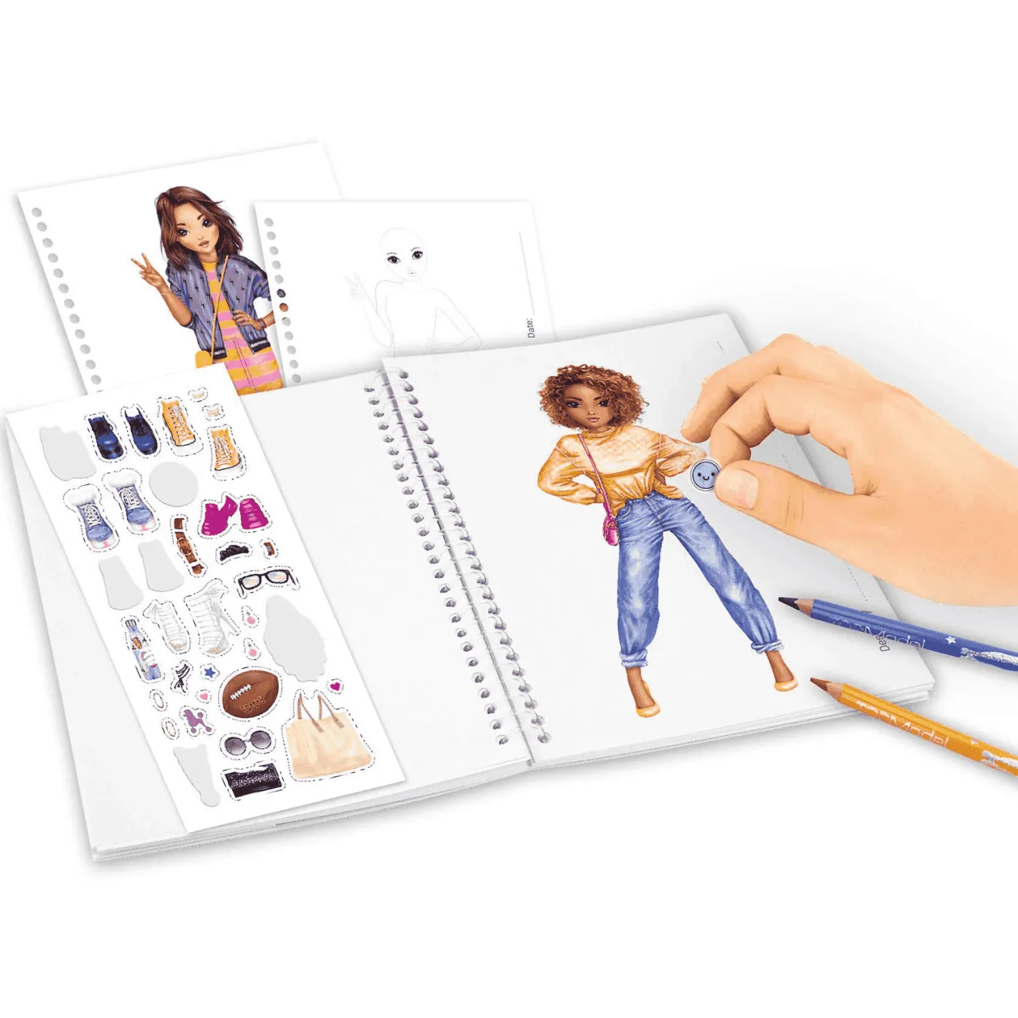 TOPModel Cuaderno Colorear