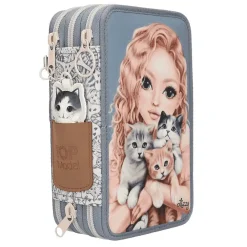 TOPModel estuche triple Cat Love