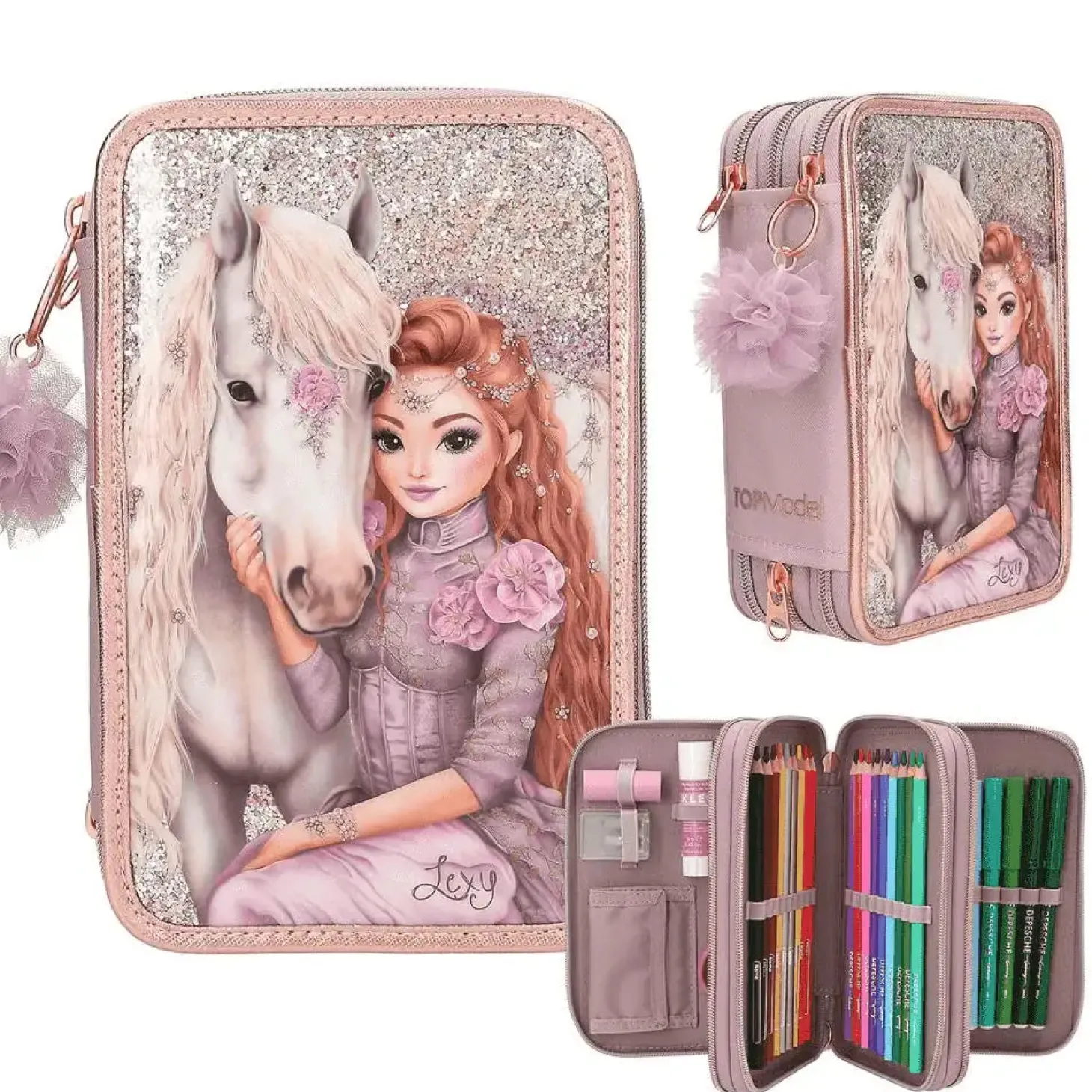 TOPModel estuche triple Viva Violet