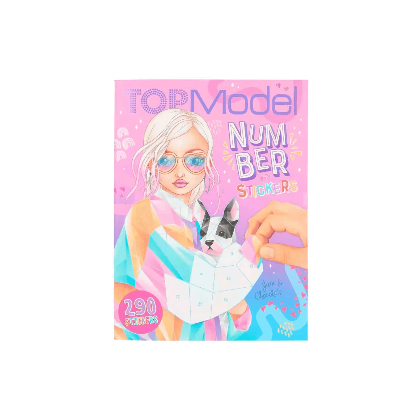 TOPModel libro de pegatinas por números Fantasy