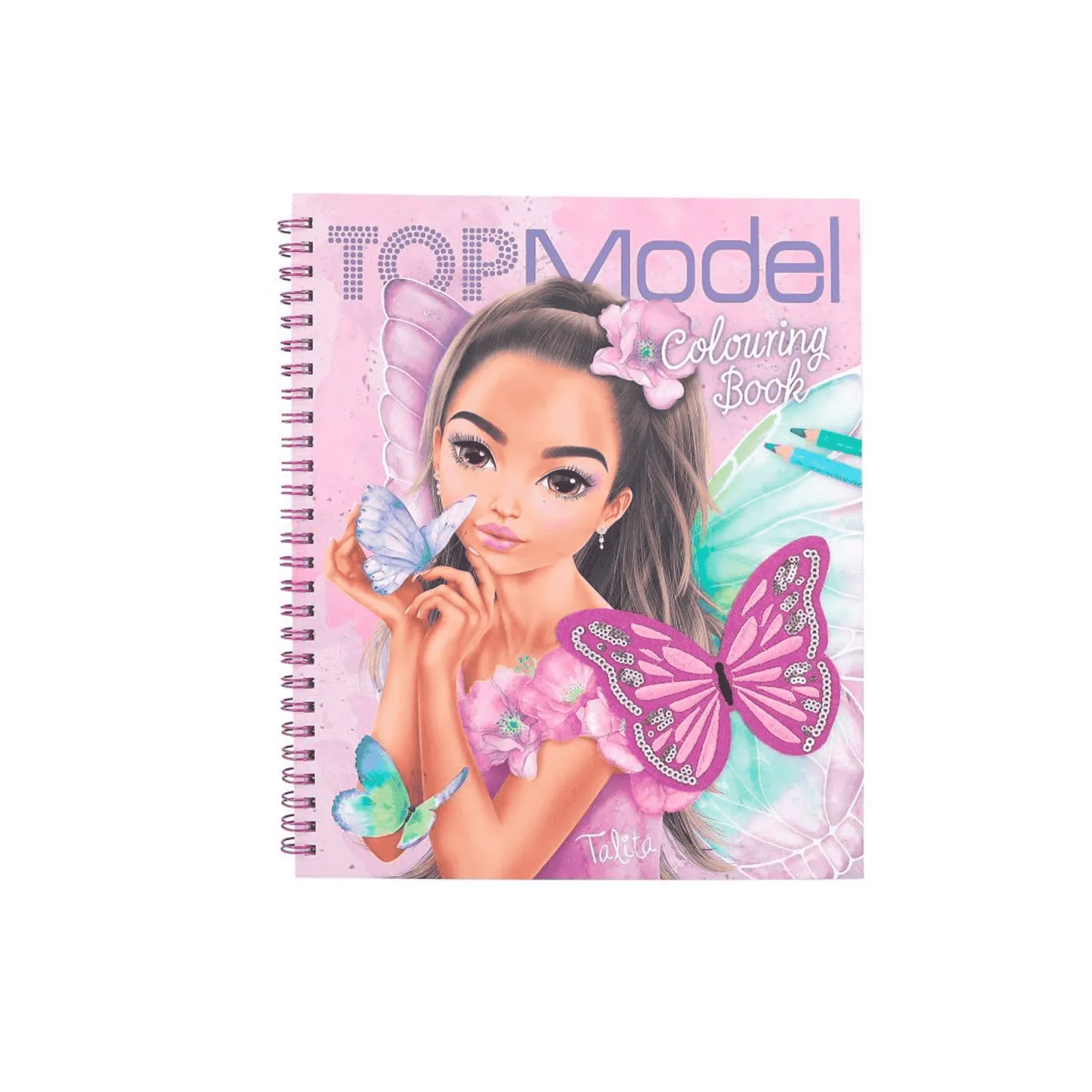 TOPModel Libro para Colorear con Lentejuelas FAIRY LOVE