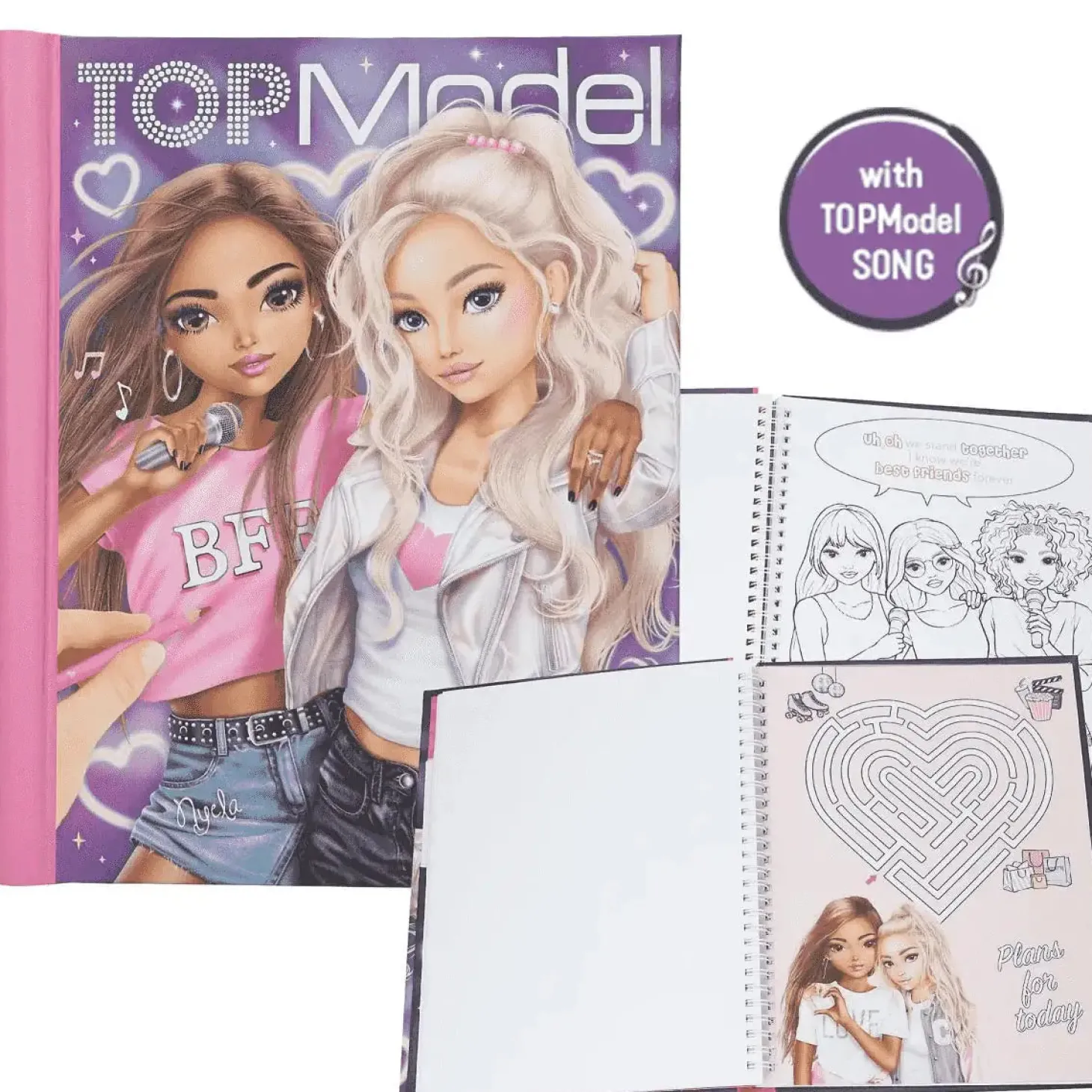 TOPModel Libro para Colorear LED My BFF – Luz y Música