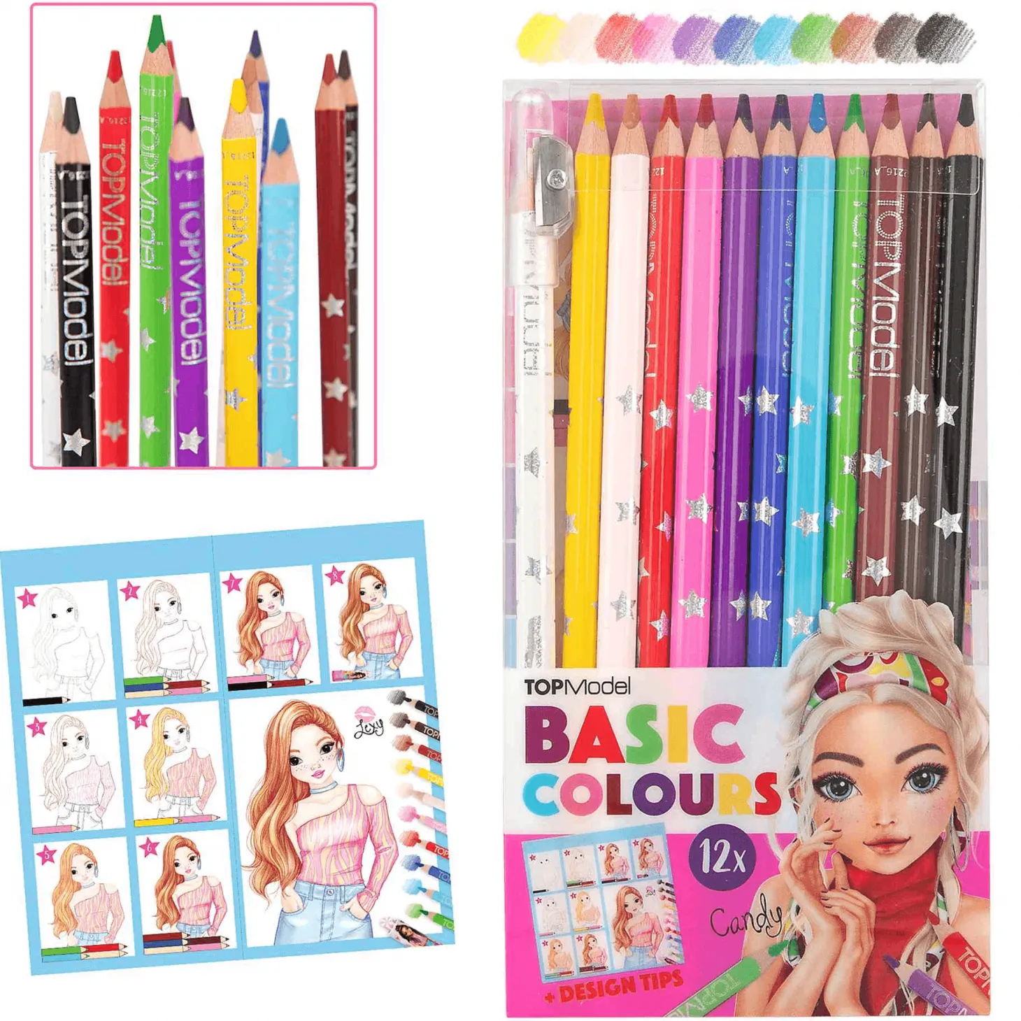 Topmodel Set 12 Lapices De Colores