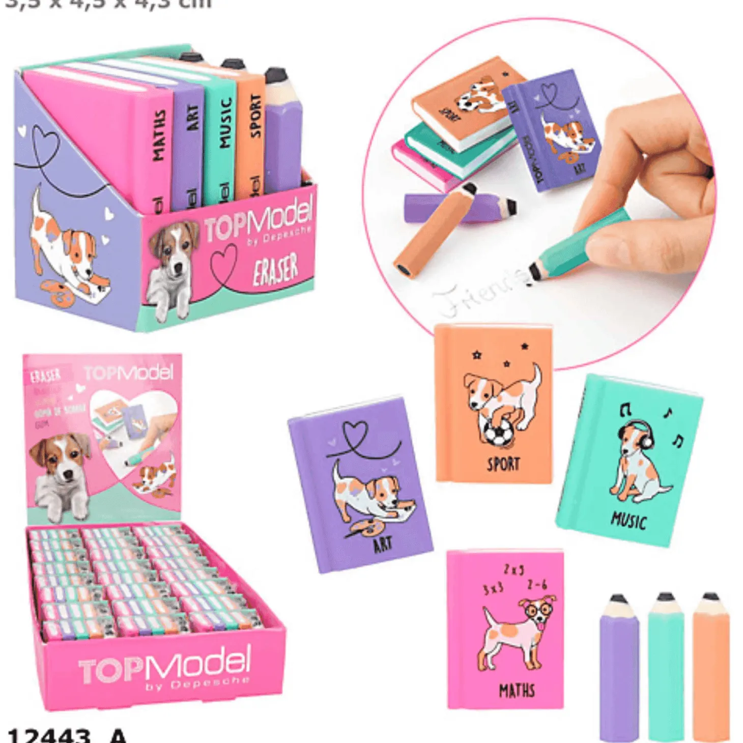 Topmodel, Set Goma De Borrar Mini Libro