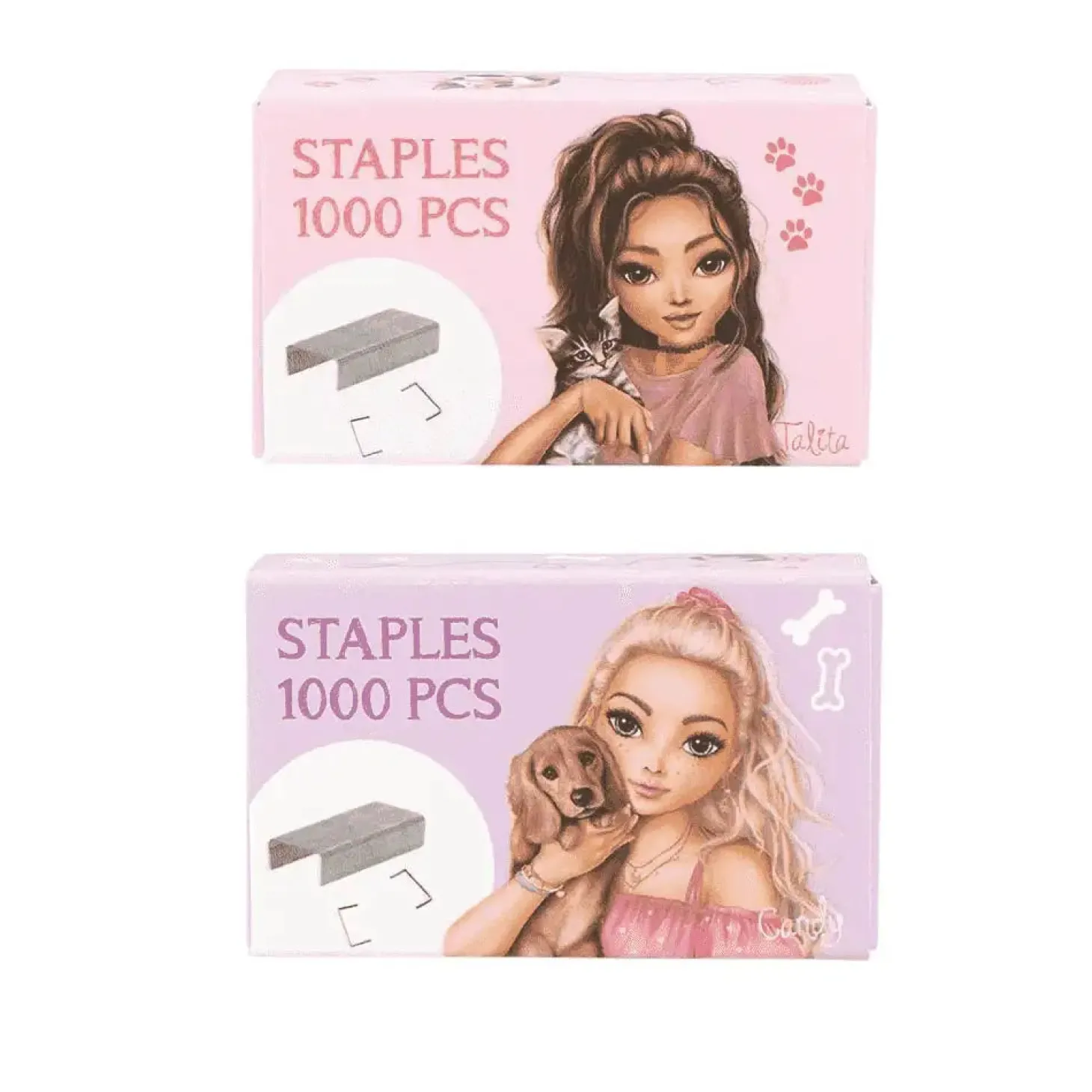 TOPModel set mini grapadora Kitty & Dogg