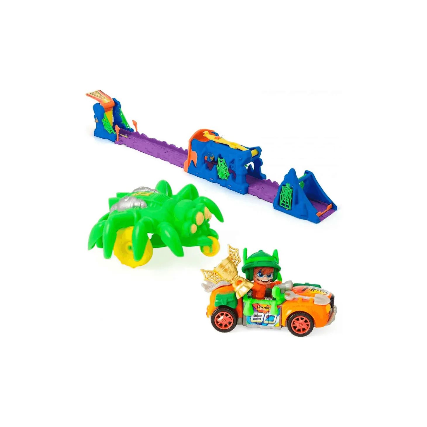 T-Racers – Pista Araña Para Coches De Carrera