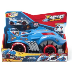 T-Racers Mix´n´Race Squad Launcher Shark - Lanzador Vehículos