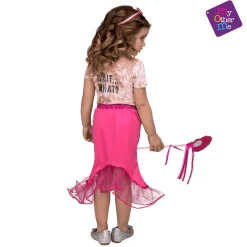Tutú Sirena color rosa para disfraz