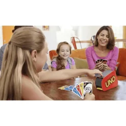 UNO Extreme – Juego de cartas con lanzador, luces y sonidos para emoción extra