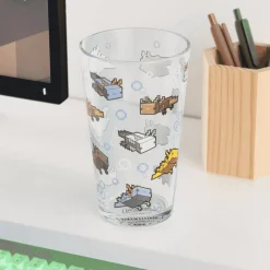 Vaso de Cristal Minecraft Axolote 400ml Paladone