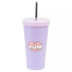 Vaso térmico Pusheen Moments 550ml con pajita metálica