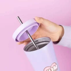 Vaso térmico Pusheen Moments 550ml con pajita metálica