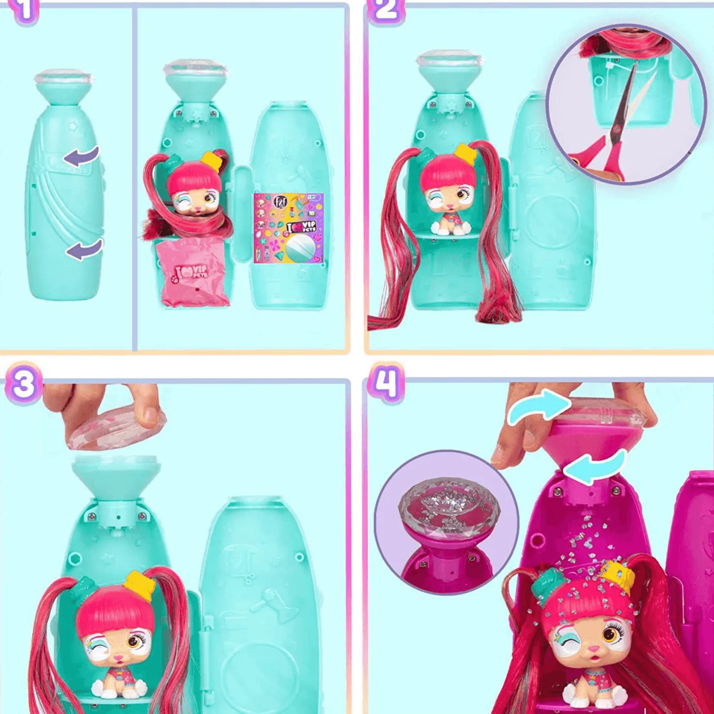 Vip Pets Mini Fans Glam Gems S4 Modelo Sorpresa