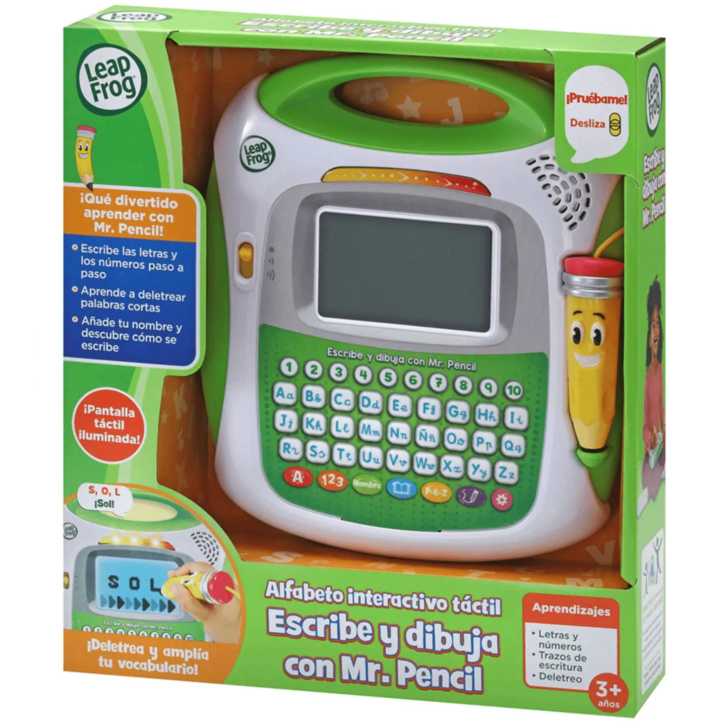 Vtech Alfabeto interactivo táctil Escribe y dibuja con Mr Pencil