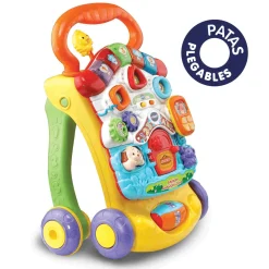 VTech Andador Andandín 2 en 1, Correpasillos con patas plegables, panel extraíble