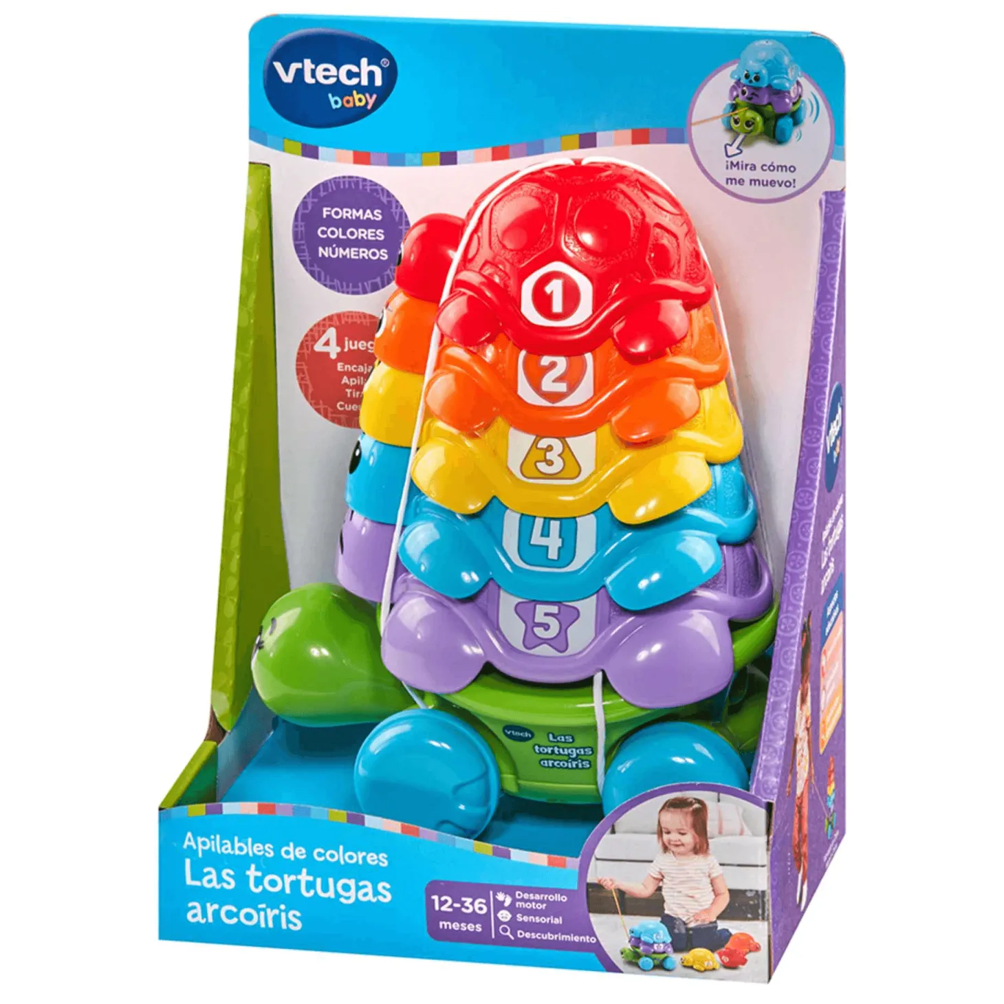 Vtech Apilables de colores Las tortugas arcoíris