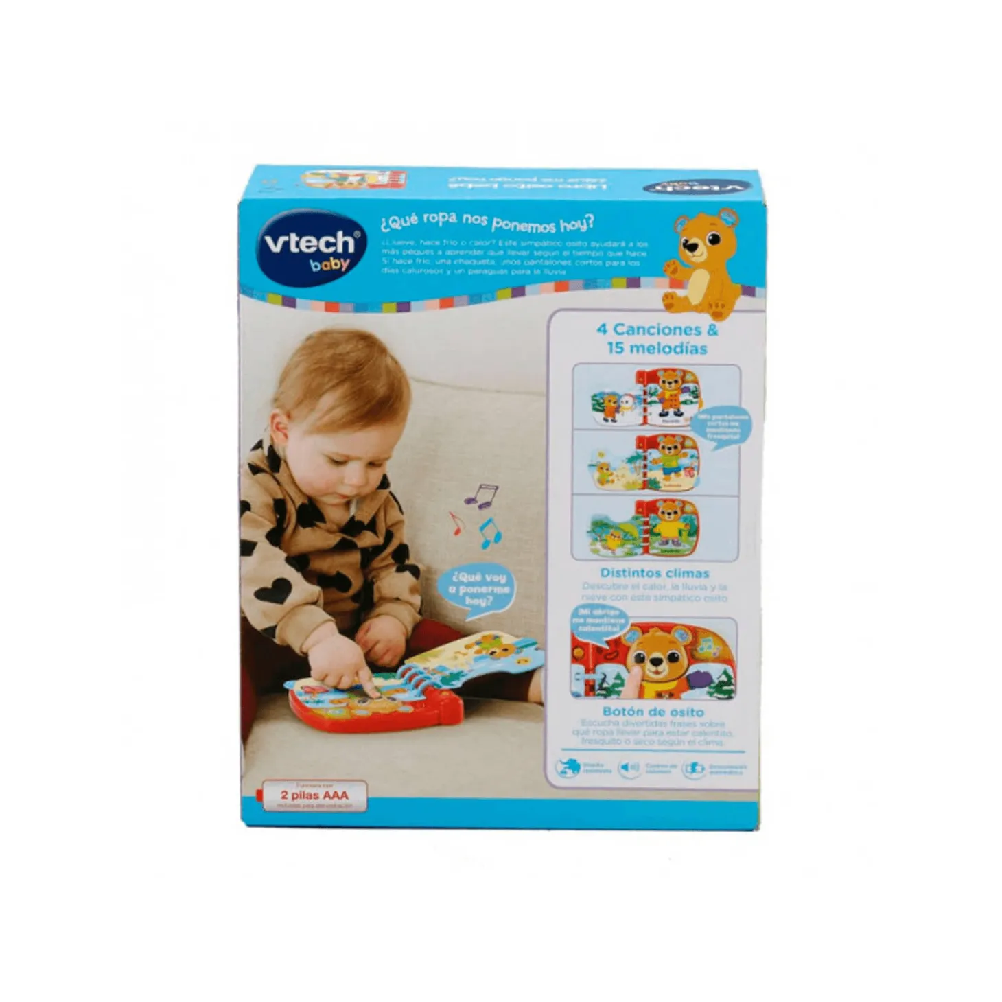 Vtech Baby Libro Osito Bebé ¿Qué me Pongo Hoy?