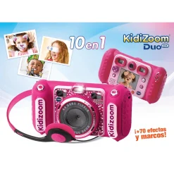 Vtech Cámara de Fotos Digital Kidizoom Duo DX 10 en 1 Rosa