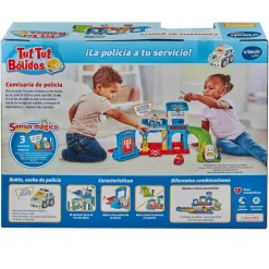 VTech Comisaría de policía TutTut Bólidos, Circuitos, pistas y coches de juguete para combinar