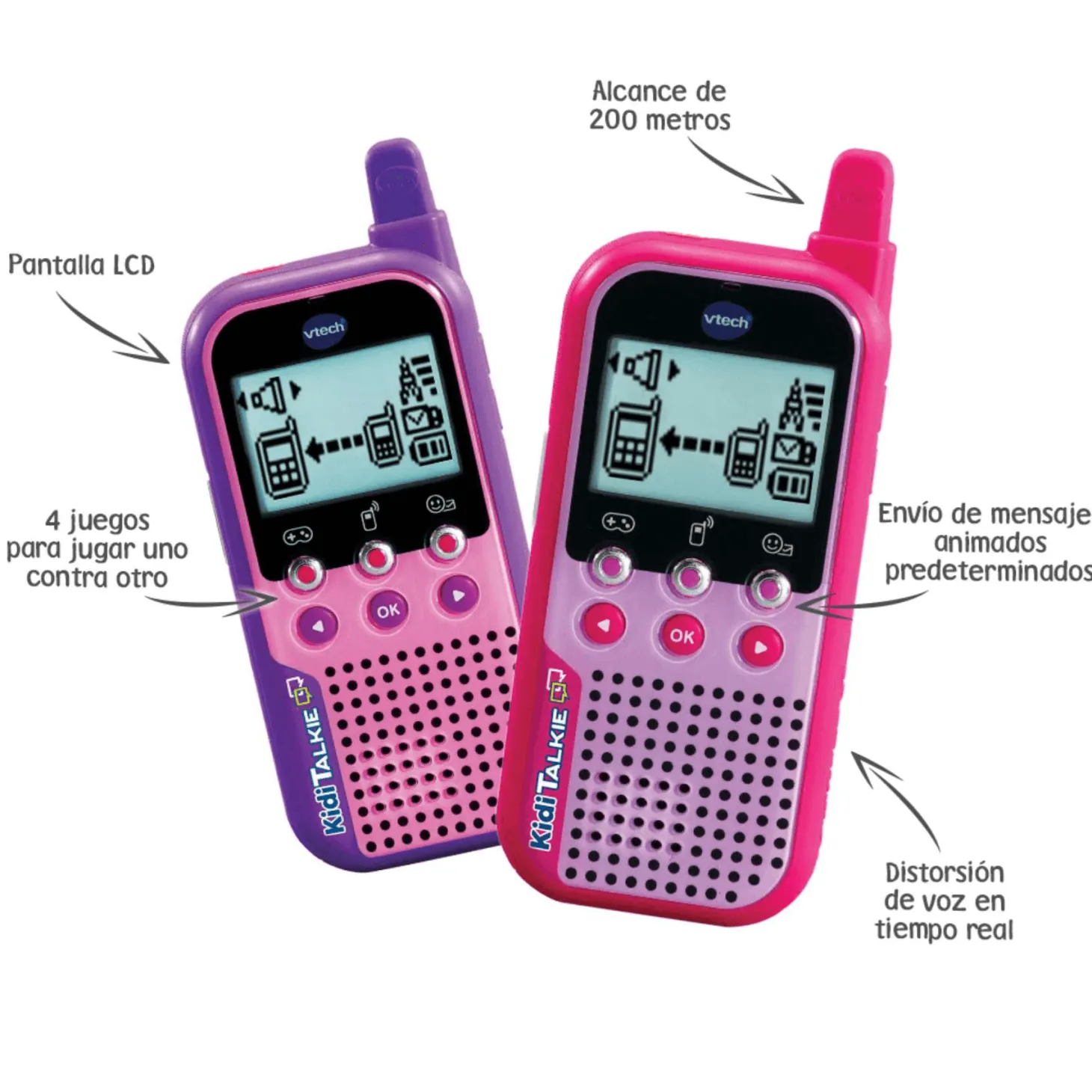 Vtech Kidi Talkie 6 en 1 Rosa