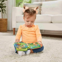 VTech Libro musical Descubre los animales, Libro interactivo que enseña clima y ropa