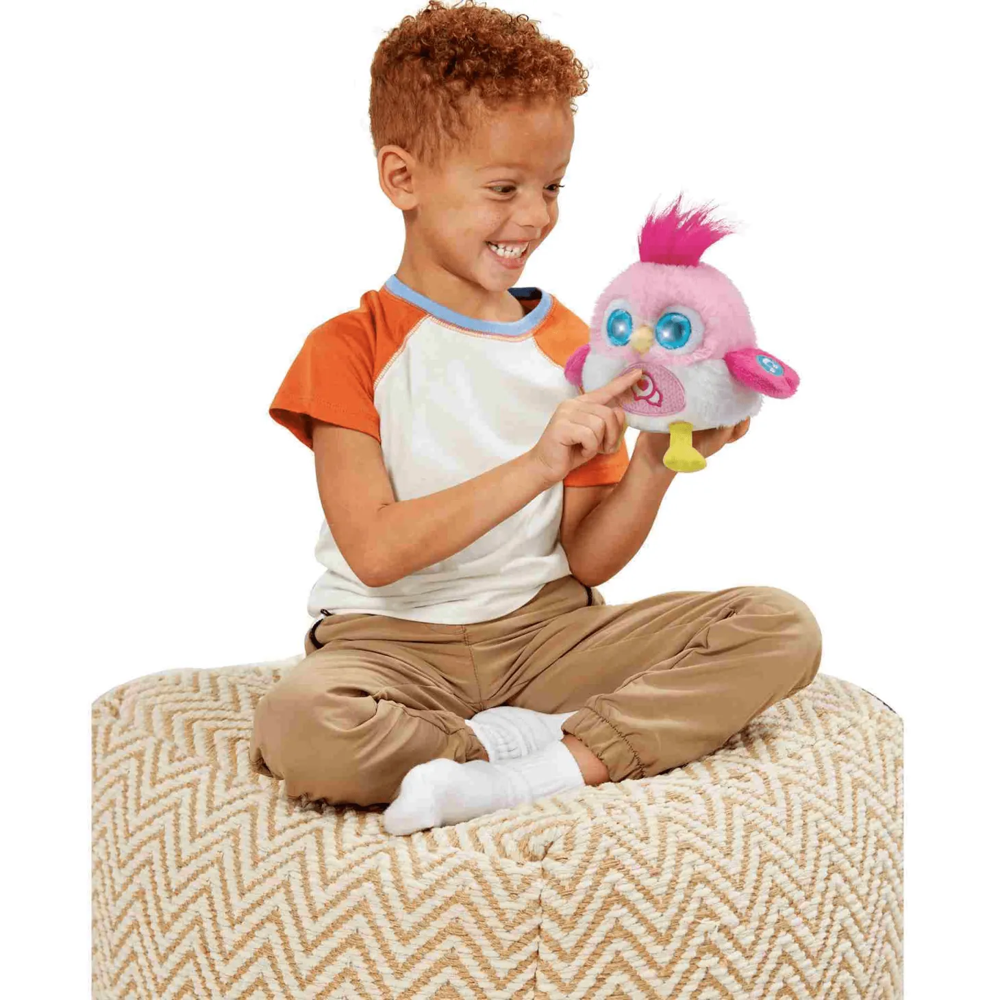 VTech LoLibirds Lolito Pinky, Pajarito interactivo de peluche, Repiten lo que dices, cantan y trinan