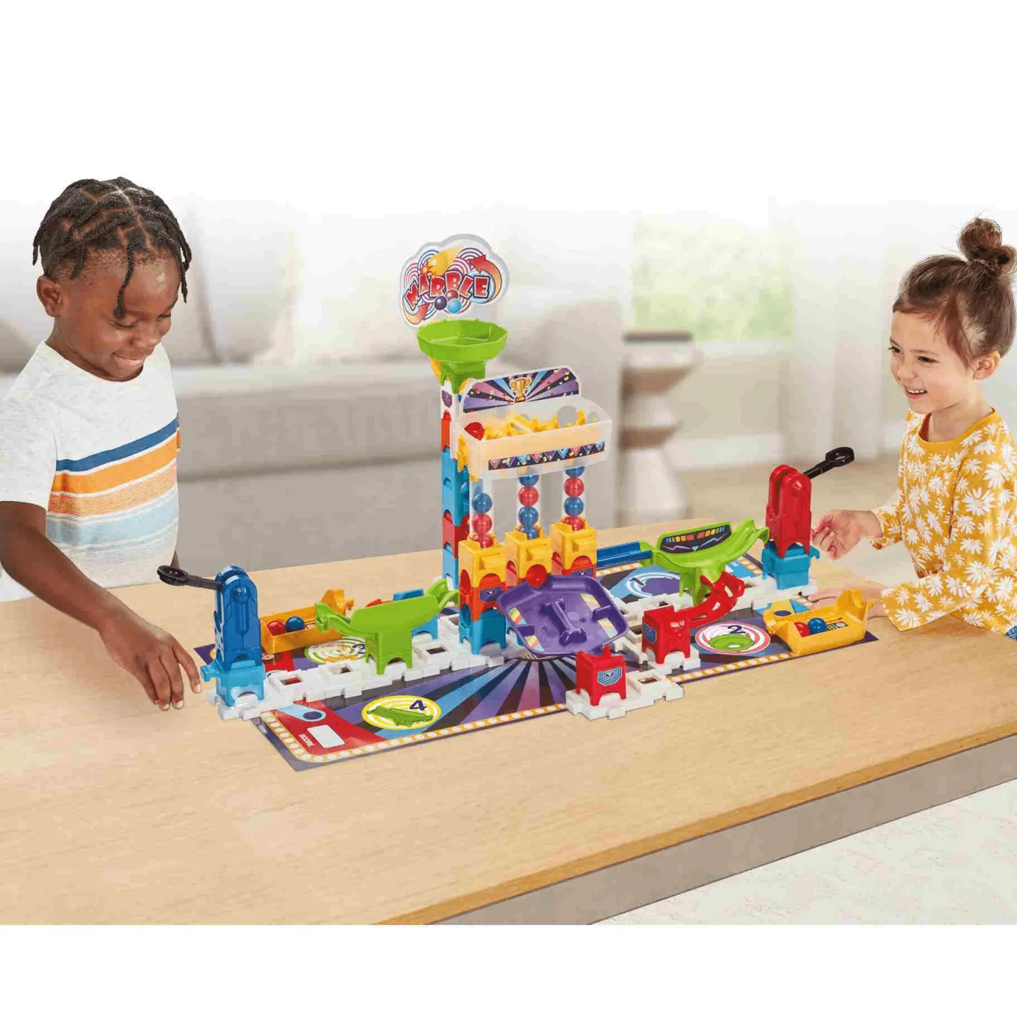 VTech Marble Rush Juegos de competición, Juguete de construcción y Circuito de canicas interactivo