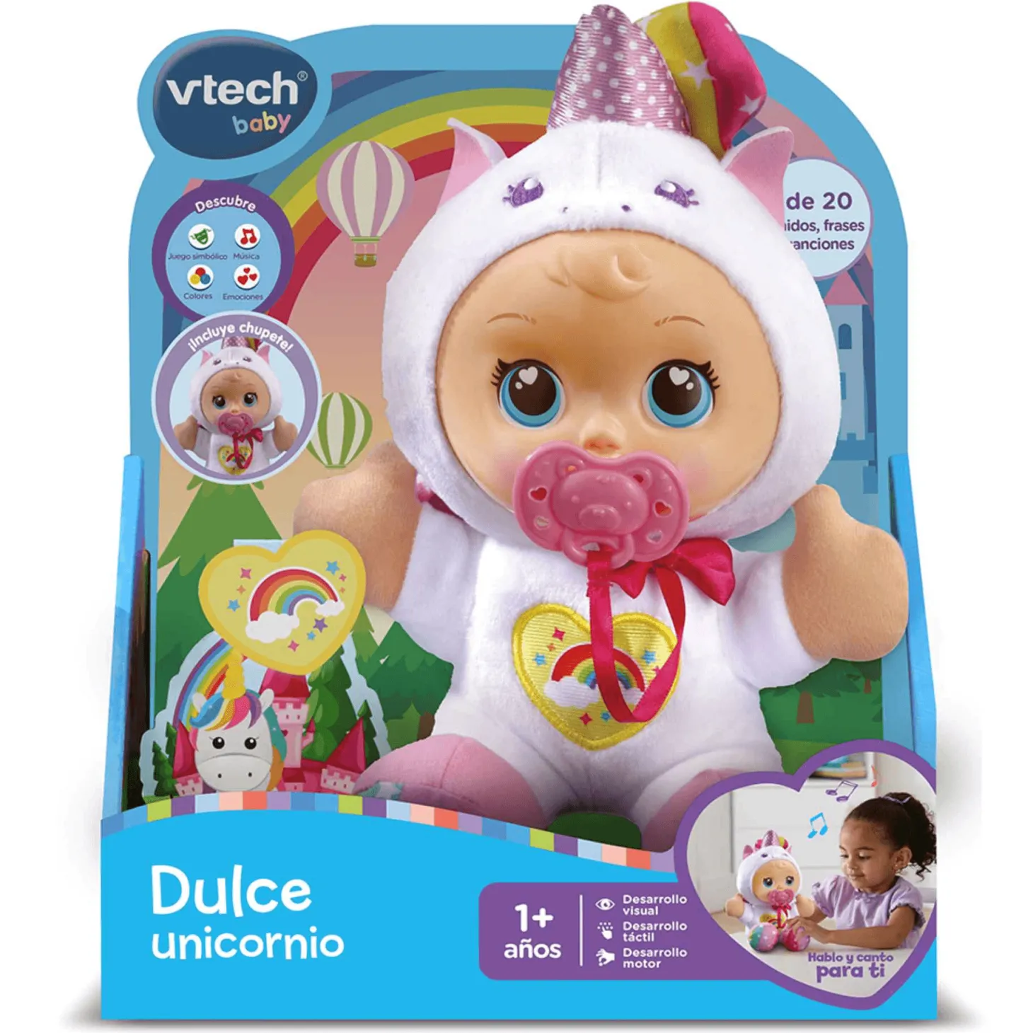 Vtech Mi primera muñeca de trapo Dulce unicornio
