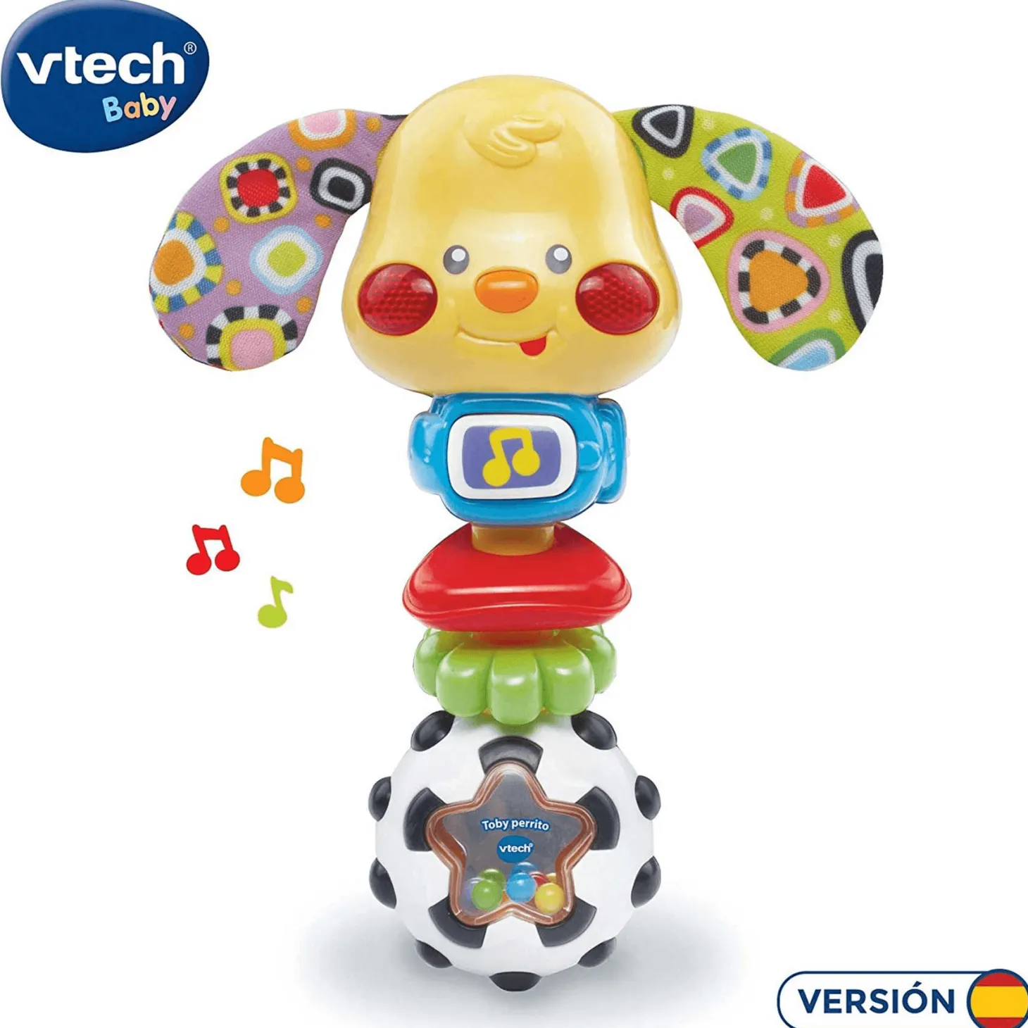 Vtech Sonajero Electrónico Toby El Perrito Con Luz y Voz| Juguete Infantil