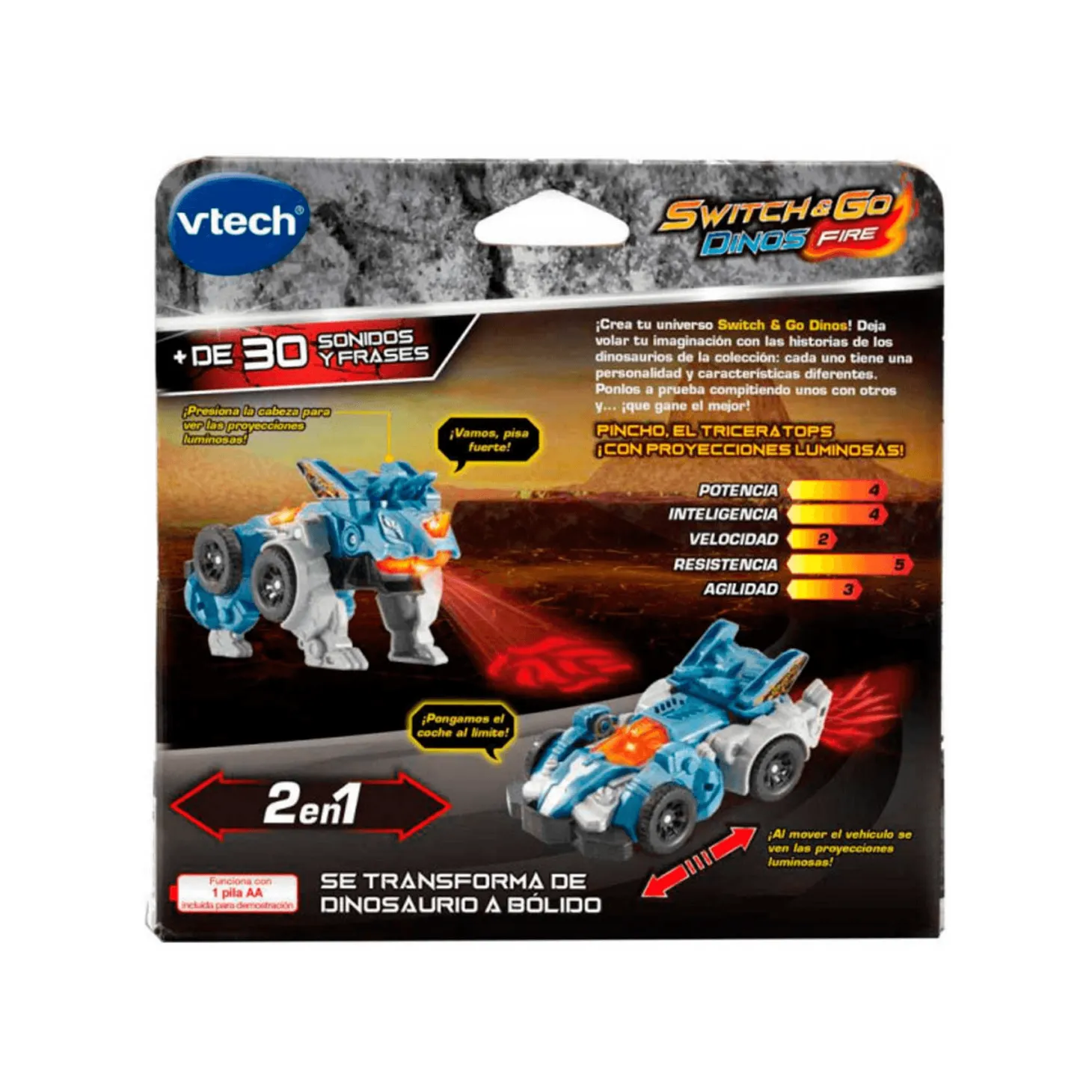 Vtech Switch & Go Dinos Pincho El Triceratops