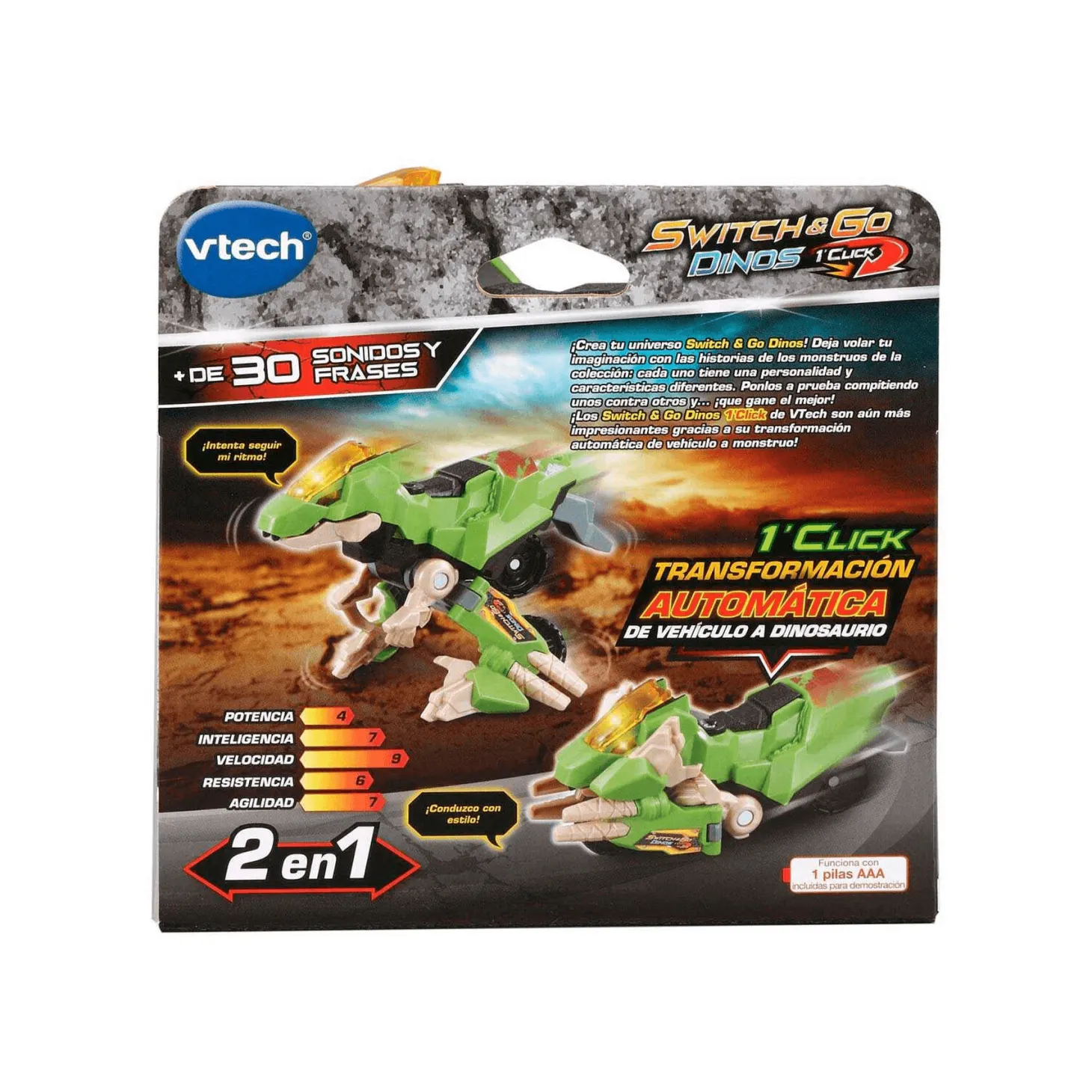 Vtech Switch & Go Dinos Sprint el Velociráptor Moto