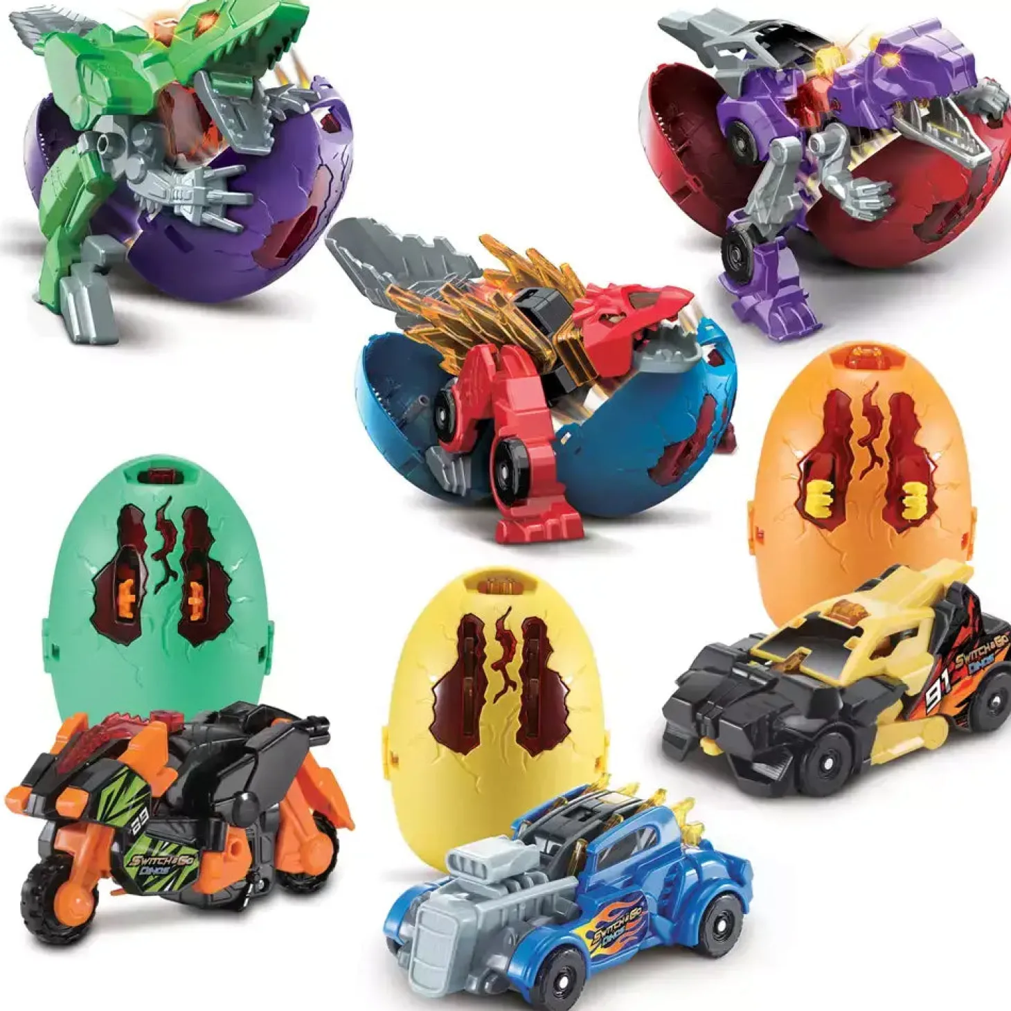 VTech Switch&Go Dinos Sorpresa, Huevos de dinosaurio