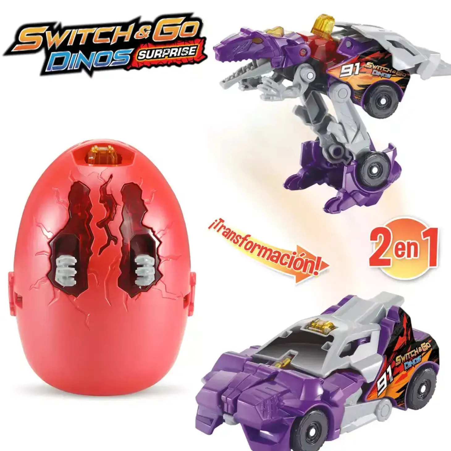 VTech Switch&Go Dinos Sorpresa, Huevos de dinosaurio