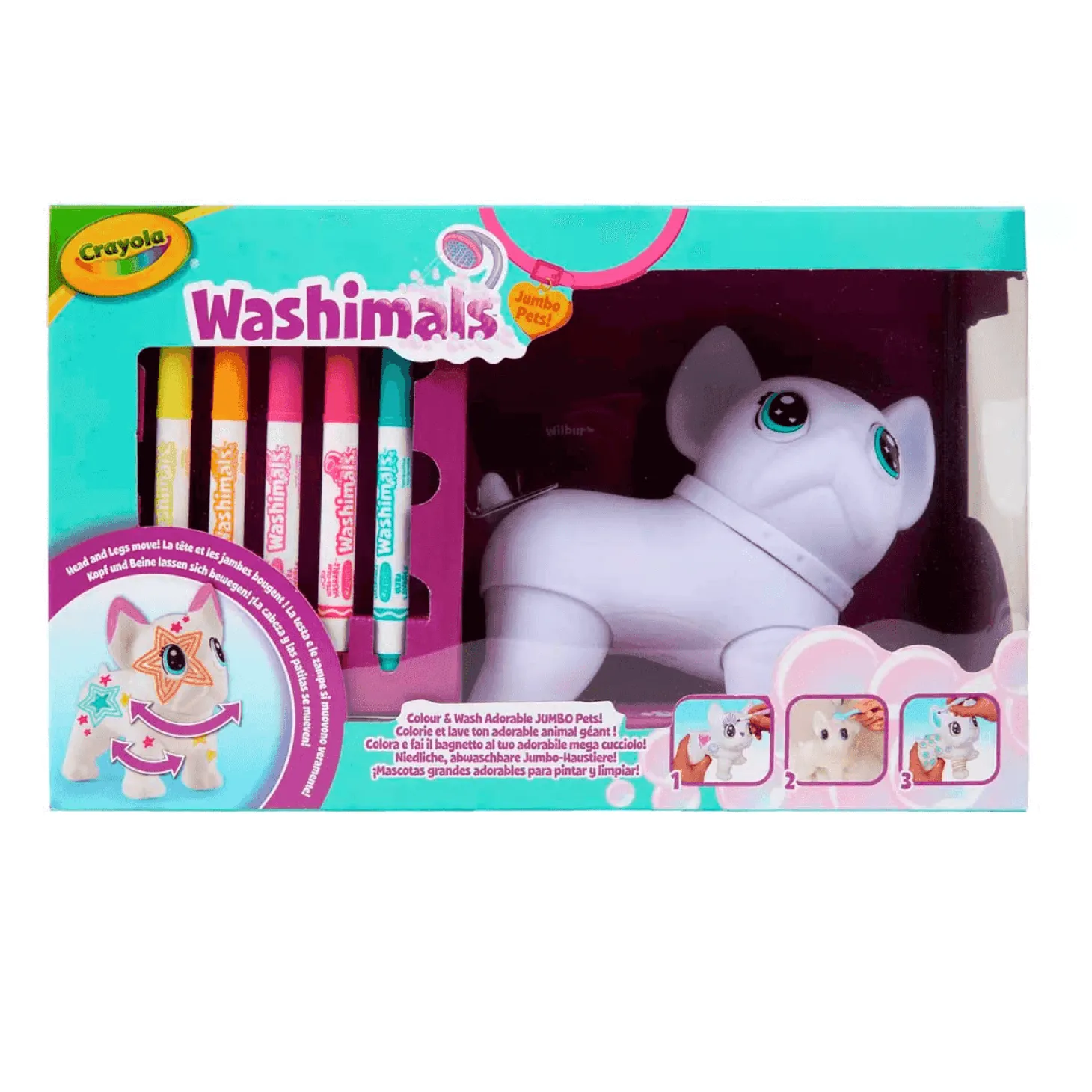 Washimals Jumbo Pets Big Wilbur Crayola