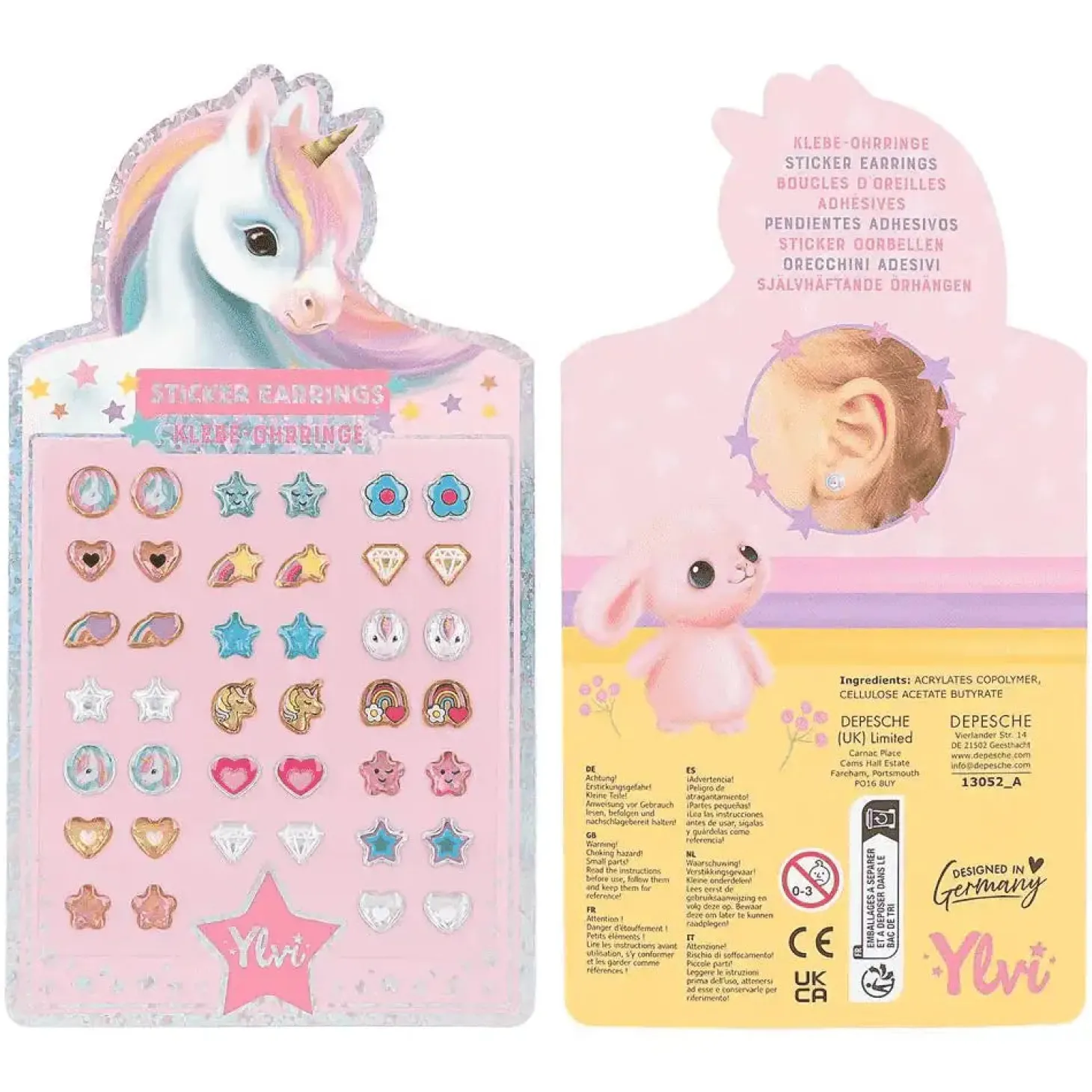 YLVI pendientes adhesivos